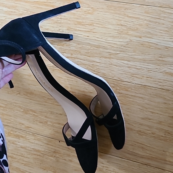 Stuart Weitzman Suede Ankle-Strap Sandals *size 10.5* - Picture 3 of 6